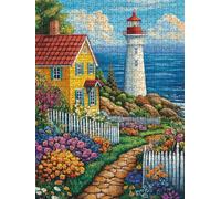 Garden Lighthouse Jigsaw Puzzles for Adults 3000, 3000 Piece Jigsaw Puzzles, Classic Educational Jigsaws, Impossible de Assemble Handmade, Challenging Puzzle, Fun Family Activities FNKL0-534