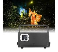 Garden Lights, Dynamic Breathing Firefly Projector Lamp, Christmas Garden Light Projector with Control Panel, Waterproof Firefly Lighting Projector,Adjustable Speed Star Lights Projector (Size : Yell