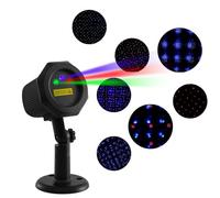 Garden Lights Star Christmas Projector, 3 Color Mobile Firefly Light with Remote Control and 15 Starry Sky Pattern, for Indoor, Outdoor Garden, Festival, Party, Halloween, Christmas Decoration Lights