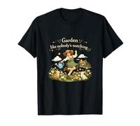 Garden Like Nobodys Watching Plant Parent Design T-Shirt