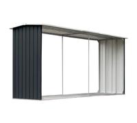 Garden Log Storage Shed Galvanised Steel Outdoor Sheds Multi Colours vidaXL