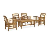 Garden Lounge Set Outdoor Dining Table and Chair Solid Wood Acacia vidaXL