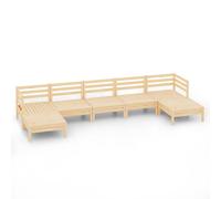 Garden Lounge Set Outdoor Furniture Set Sofa 7 Piece Solid Pinewood vidaXL