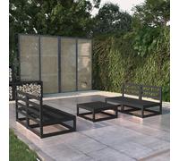 Garden Lounge Set Outdoor Furniture Set Sofa Set 5 Piece Solid Pinewood vidaXL