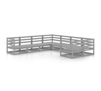 Garden Lounge Set Outdoor Lounge Set Sofa Patio 8 Piece Solid Pinewood vidaXL