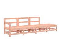 Garden Lounge Set Outdoor Sectional Sofa 4 Piece Solid Wood Douglas vidaXL
