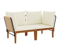 Garden Lounge Set Solid Acacia Wood & Rope Sofa Outdoor Furniture Patio vidaXL