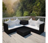 Garden Lounge Set with Cushions 4 Piece Table and Sofa Multi Colours vidaXL