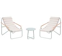 Garden Lounge Set with Table 2 Seater PASTO Metal Mint Green