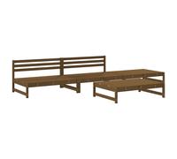 Garden Lounge Set Wooden Bench Outdoor Bench 4 Piece Solid Wood Pine vidaXL