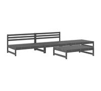 Garden Lounge Set Wooden Bench Outdoor Bench 4 Piece Solid Wood Pine vidaXL
