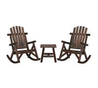 Garden Lounge Set Wooden Outdoor Table and Chairs Solid Wood Spruce vidaXL