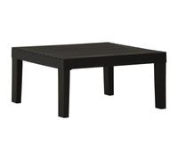 Garden Lounge Table Coffe Table Camping Patio Table Plastic White 65 x 65 x 33cm