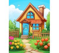 Garden Lovers - 500 pages talking about gardens houses and flowers coloring book for kids and adults.: Colorful moments for a happy, calm heart.