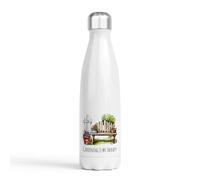 Garden Lover's drinks bottle - Stainless Steel Double-Walled - Hand-Printed in the UK - Hot & Cold Drink Bottle - 500ml - Watercolour Floral Designs