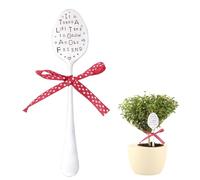Garden Marker Friendship Gift-"It Takes A Long Time to Grow an Old Friend", Silver Stamped Spoon Plant Markers, Funny Humor Plant Label Gift, Creative Plant Markers Spoon for Plants, Herbs or Flowers