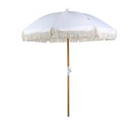 Beliani Garden Market Parasol 1.5 m White MONDELLO, White