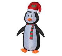 Garden Market Place Inflatable Christmas Penguin with Low Voltage LED Lights 1.2M Tall- Indoor or Outdoors