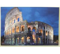 Garden Market Place Large Roman Coliseum Canvas Picture Print With Led Lights