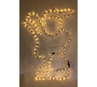 Garden Market Place Large White Low Voltage Led With Transformer Father Christmas Rope Light Feature - For Indoor Or Outdoor Use