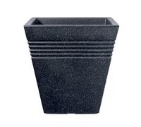 Garden Market Place Stewart Piazza Planter 40cm square Granite colour 4042139