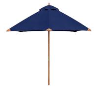 Garden Marketplace Garden Parasol, Hardwood Patio Umbrella, Navy Blue