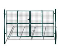 Garden Mesh Gate Fence Door Grille Outdoor Barrier Panel Multi Sizes vidaXL