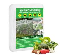Garden Mesh Netting, 3x6m Ultra Fine Mesh Protection Butterfly Bird Net, Poly Tunnels Row Covers Greenhouse Raised Bed Plant Insect Barrier for Protect Vegetable Fruit Tree Flowers