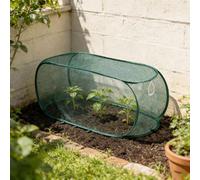Garden Mesh Plant Covers for Raised Beds Outdoor Crop Cage Netting and Floating Row Cover for Vegetables and Fruits Physical Barrier with 8 Ground Stakes (Green, 99x45x40cm)