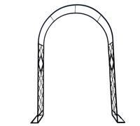 Garden Metal Arch Rose Trellis for Climbing Plants Wedding Party Decoration Garden Arbor Available in Black (140x220cm 220x240cm 280x240cm 300x240cm)