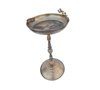AWHAO Garden Metal Bird Feeder with Large Capacity, Ideal Accessory for Outdoor, Brass