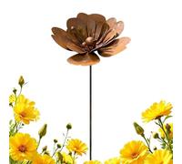 Garden Metal Stake - Aesthetics Flower Shape Weather-Resistant | Yard Decorations Stakes - for Porches Courtyard Pot Spring Nature Balconies Terraces Walkway Pathway