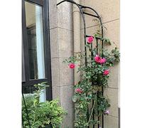 Garden Metal Trellis Half Arch for Climbing Plants - Weather-Resistant Heavy Duty Wall-Mounted Arbor