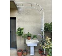 Garden Metal Trellis Half Arch for Climbing Plants - Weather-Resistant Heavy Duty Wall-Mounted Arbor