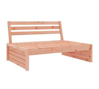 Garden Middle Sofa 120x80 cm Solid Wood Douglas Berkfield Home Brown One Size