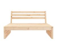 Garden Middle Sofa 120x80 cm Solid Wood Pine Berkfield Home Brown One Size