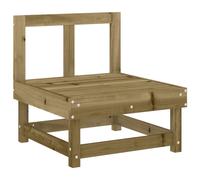Garden Middle Sofa Impregnated Wood Pine Berkfield Home Brown One Size