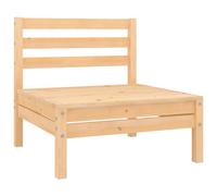 Garden Middle Sofa Solid Wood Pine Berkfield Home Brown One Size