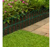 Garden Mile 1.8M Flexible Metal Lawn Edging Strip Garden Border Edging Roll Decorative Grass Edge Flower Bed Border Easy Install Outdoor Landscaping