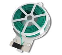 Garden Mile 100m Heavy Duty Garden Wire For Climbing Plants With Dispenser And Cutter Gardening Wire Flexi Tie Ties Plant Support Green Wire Plastic Coated Garden Wire Twist Ties