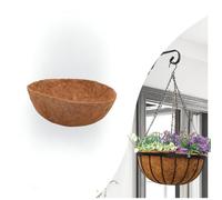 Garden Mile® 12" Natural Coco Liners For Garden Hanging Baskets, Plant Pot Drainage