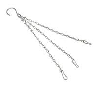 Garden Mile 14" Pack of 1 - Hanging Basket Chains 3 Strand - Extra Heavy Duty Strong Hanging Chain, Clip On Chains Replacements - Chain for Hanging Baskets, Bird Feeders