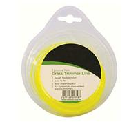 Garden Mile®15m x 1.2mm Grass Cutter Replacement Line in Yellow Strimmer Wire Lines Easy Fit and Use Sutable for Electric Trimmers Grass Trimmer Gardening