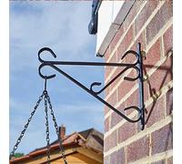 Garden Mile 16/18'' Hanging Basket Bracket Garden Flower Basket Hanger Outdoor Hook for Bird Feeders Decorative Plant Hanger for Solar Lights & Wind Chimes Wall Mounted Bracket