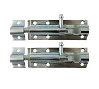 Garden Mile 1pc Sliding Door Lock Bolt 6" / 150mm Zinc Plated Door Bolts for Internal Doors Heavy Duty Galvanised Gate Bolts for Wooden Gates Rust Proof Straight Door Bolt for Indoors and Outdoors