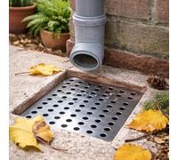 Garden Mile 2pc Square Drain Guard Covers Large Rustproof Stainless Steel Drain Covers Outdoor Swirl Gutter Guard Pipe Covers Keep Drain Covers To Stop Leaves And Debris Drain Blocker