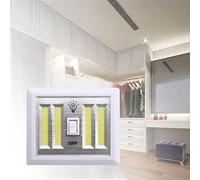 Garden mile 2Pc COB LED Cordless Night Lights with Switch, Battery Operated Wall Lights Super Bright Cupboard Light for Baby Nursery, Hallways, Bedrooms, Kitchen, Garage, Night Reading