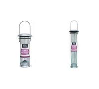 Garden Mile 2 Pack Large And Small Peanut Feeders For Birds Durable Weatherproof Stainless Steel Bird Feeders Hanging From Trees Feeding Stations For Garden Patio Outdoors Perfect For Birdwatching