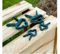 Garden Mile 20Pcs Plant Supports Clips for Climbing Plants Outdoor Garden Plant Supports Rings for Vines Strawberry Rose Flowers Support Fence Plant Hooks for Climbing Plants Sweet Pea Support Rings