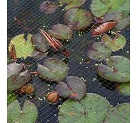 GARDEN MILE® 2m x 10m Black Pond Plant Netting Garden Protector Mesh Pest Control For Fruit Veg Pea Growth Fish Koi Pond Tidy Durable Net Stretch Fencing Covers Against Leaves Predator For Outdoor